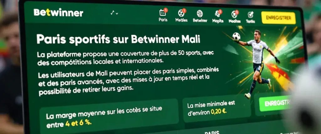 Paris sportifs sur Betwinner au Togo : marchés, cotes et live betting — illustration